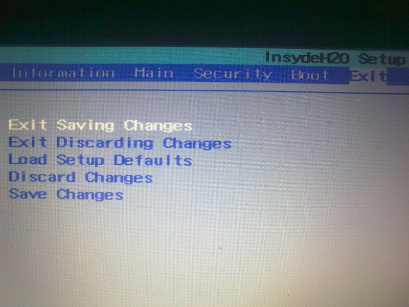 Exit Saving Changes