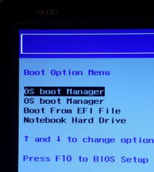 Изменение загрузки UEFI