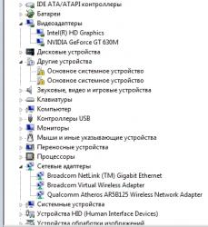 Драйвера для сетевой карты и Wi-Fi