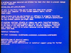 Синие экраны смерти (BSOD) в Windows