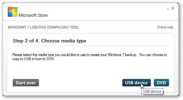 Windows 7 USB/DVD Download Tool - Создание флешки